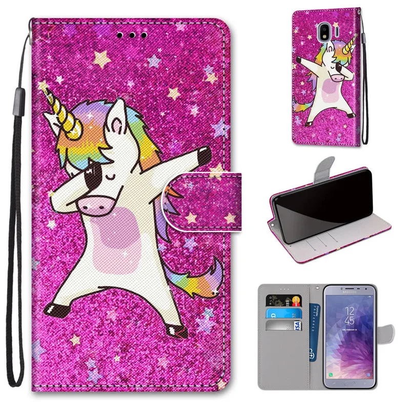 

Pop J4 J6 2018 Leather Case For Samsung Galaxy J4 J6 J8 2018 Case Luxury Magnet Wallet Cover For Samsung J4 J6 Plus Core Flip Co