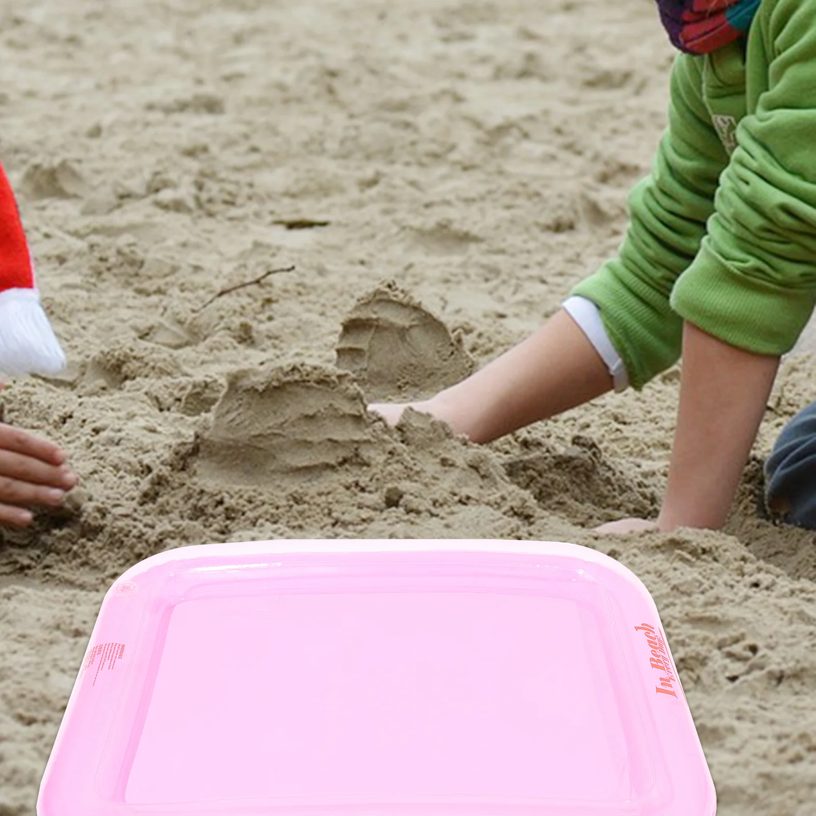 Crianças praia sandbox jogar areia inflável bandeja de brinquedo para educação infantil (rosa) crianças sandbox sandbox para crianças