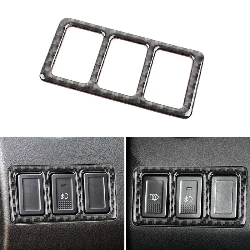 Car Styling Interior Accessories Soft Carbon Fiber Headlight Switch Panel Trim Cover For Suzuki Grand Vitara 2006 2007 2008-2013