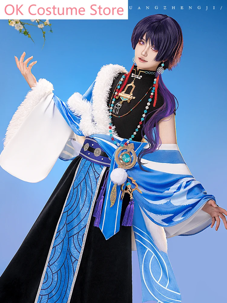 Genshin Impact Wanderer Tibetan Elements Cosplay Costume Cos Game Anime Party Uniform Hallowen Play Role Clothes Clothing