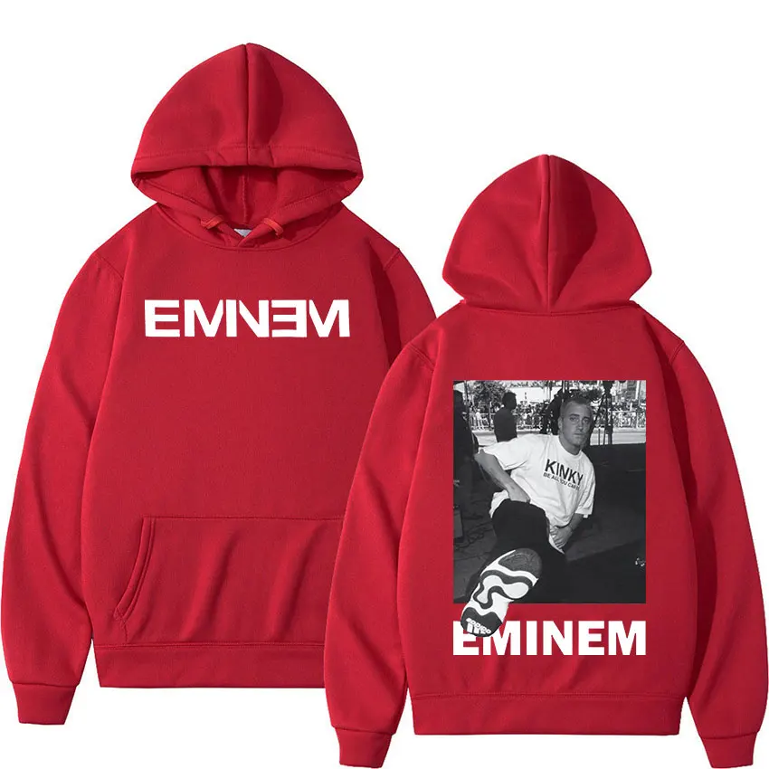 Rapper Eminem Graphic Hoodie Men Women Casual Autumn/Winter Sweatshirt Hip Hop Fashion Gothic Pullover Hoodies Fleece Streetwear