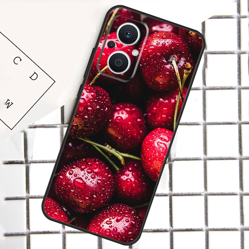 Red Cherry Summer Fruit For OPPO Reno 13 14 12 11 10 Pro 11F 12F 13F 14F 7 8 Lite 8T OPPO Find X5 X6 X8 Pro Case