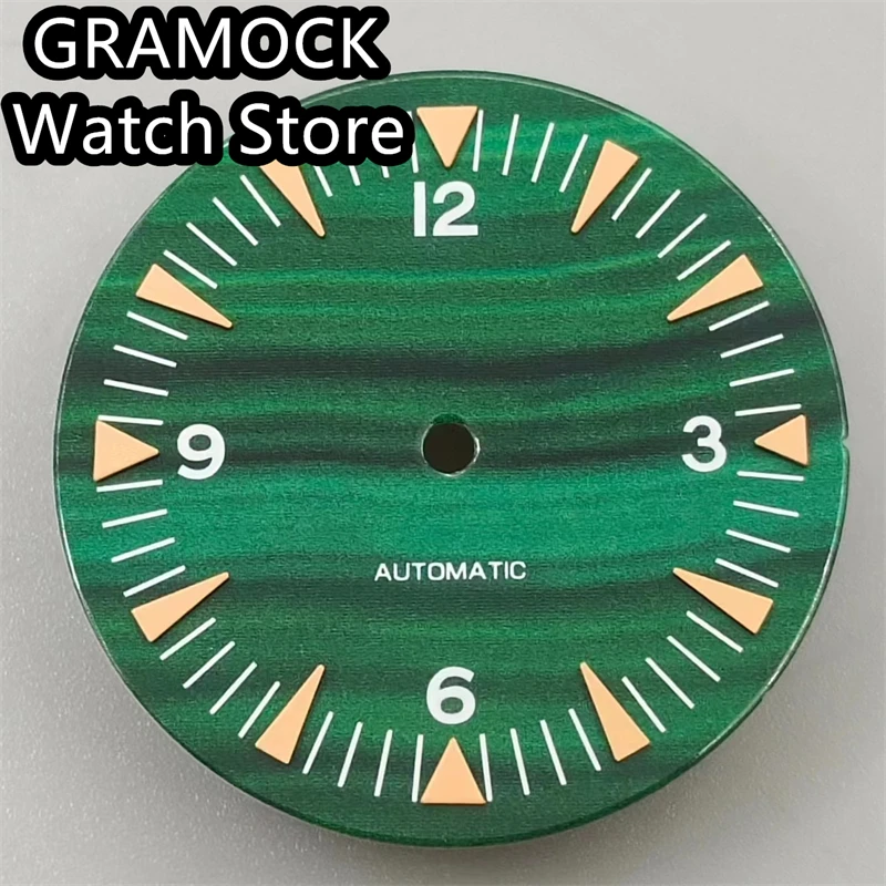 GRAMOCK 32mm Watch Dial Luminous Dial Fit NH35 NH36 ETA2824 2836 Mingzhu DG2813 3804 Miyota8215 PT5000 movement