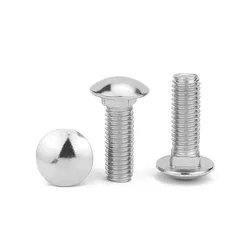 GB12 and DIN603 304 Stainless Steel M6 M8 M10 M12 Truss Round Head Square Neck Carriage Screw Coach Bolt