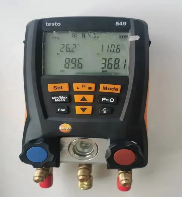 Pengukur Tekanan Refrigeran AC Meter Manifold Digital Testo 549 Asli dengan harga bagus