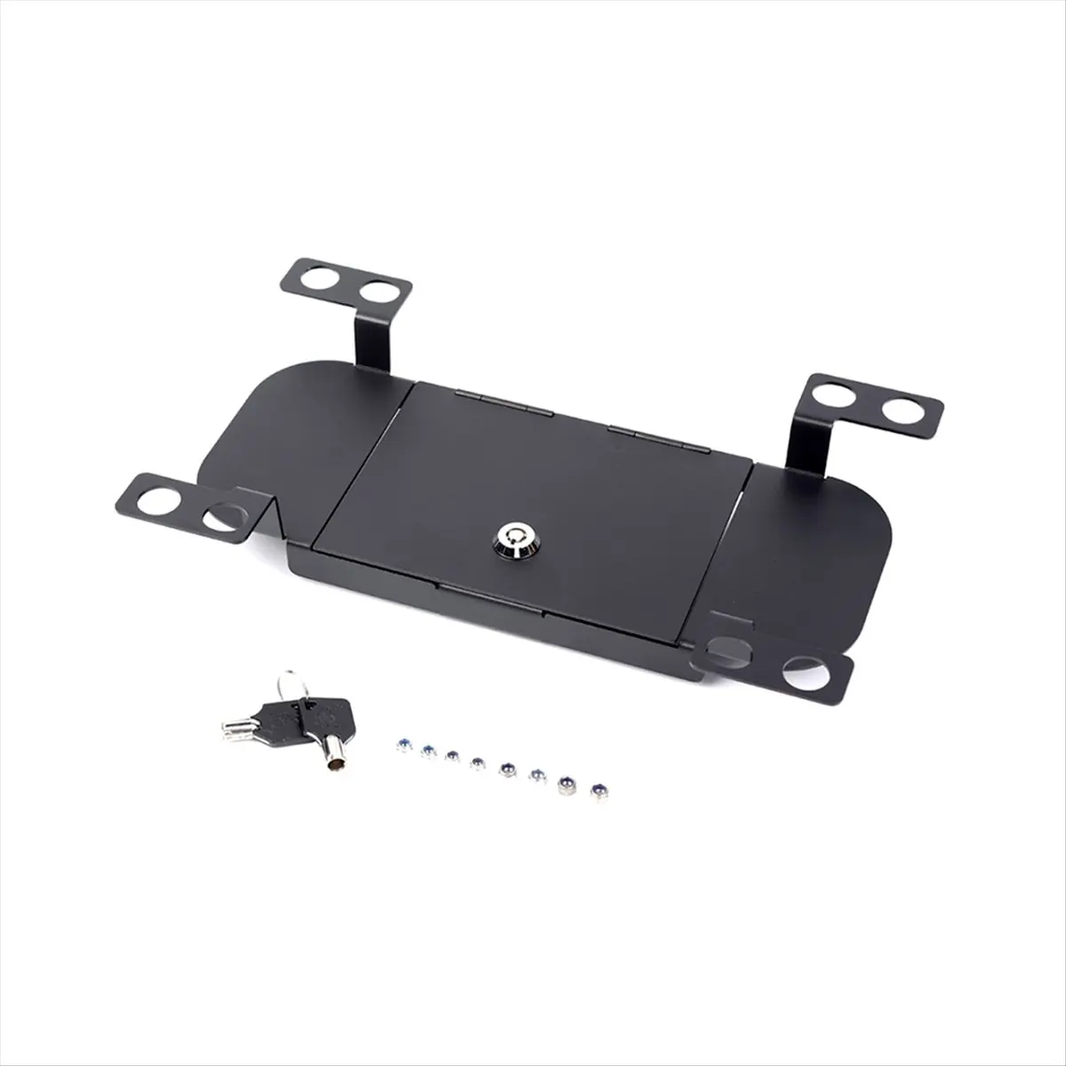B09A Rear Seat Floor Locking Storage Box Safety Lid for Dodge RAM 1500/2500/3500 2009-2018 Pickup Truck
