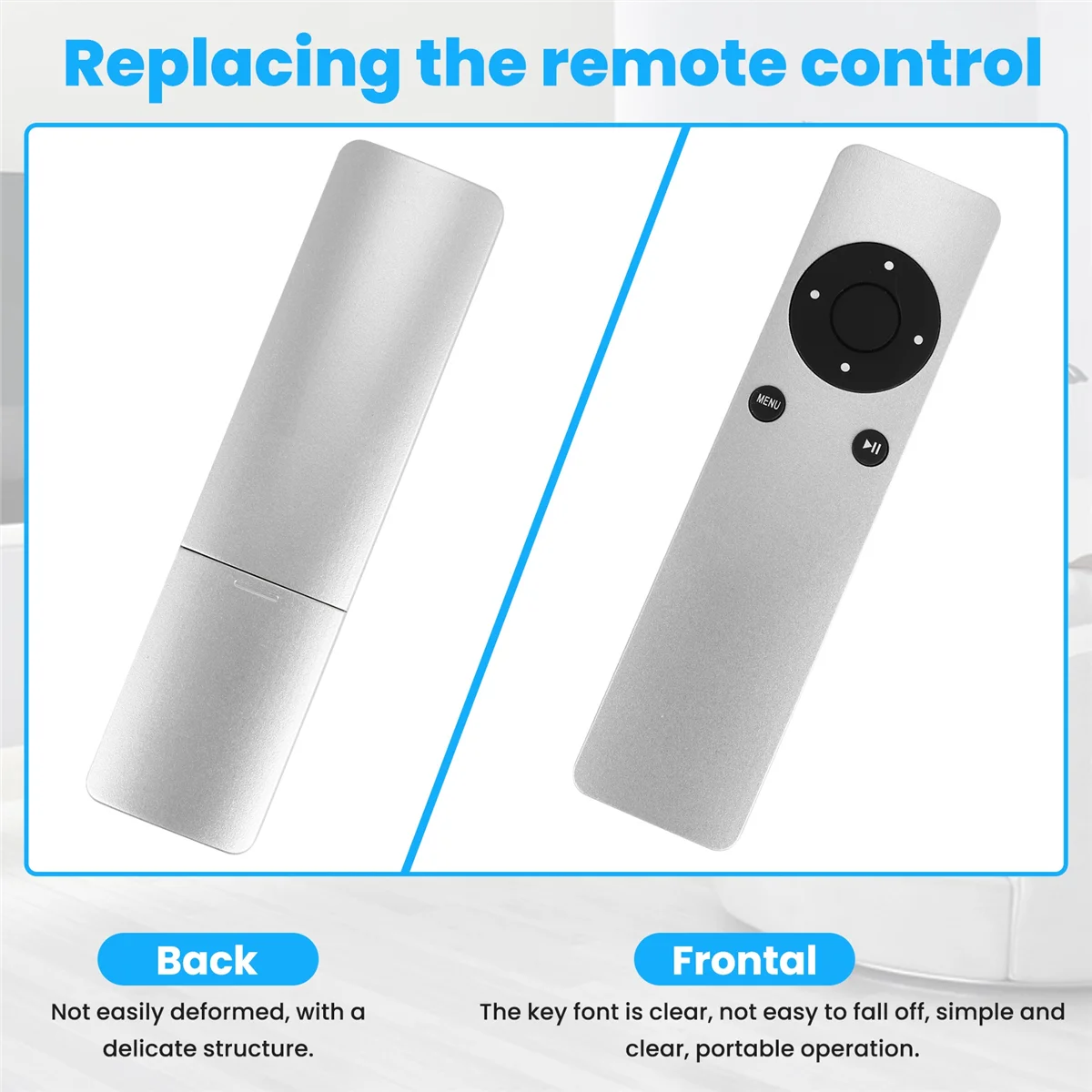 

A12R Universal IR Remote Control Compatible for Apple TV1 TV2 TV3 Generation TV Remote for A1294 A1469 A1427 A1378 Smart Home