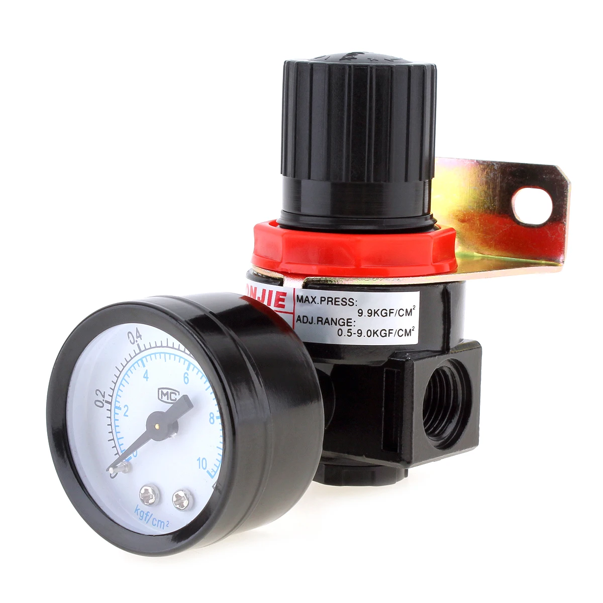 AR2000 0-1.0mpa Mini Adjustable Air Pressure Regulator Air Treatment Units G1/4 Caliber with Gauge & Bracket