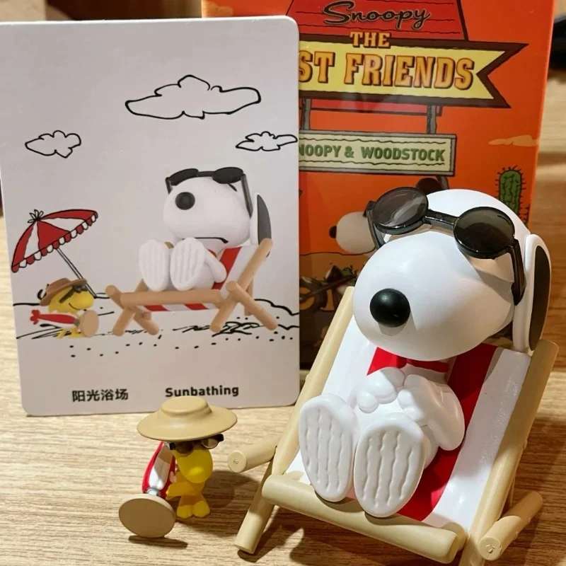 

Snoopy The Best Friends Series Blind Box Toys Guess Bag Mystery Box Mistery Caixa Action Figure Surpresa Cute Birthday Gifts Toy