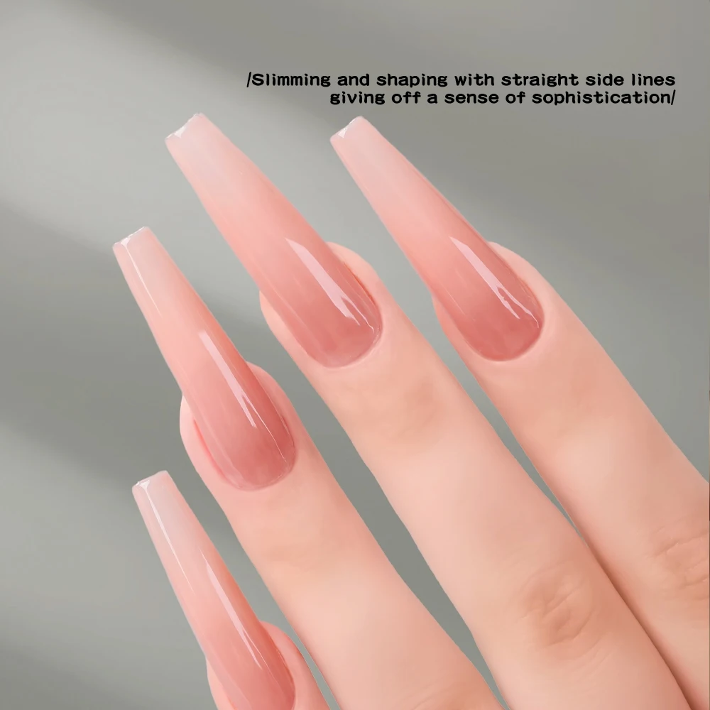 Double Layer Sandwich Design Nail Extension Forms Sandwich Dual Nail Forms Rapid Extension Gel-Based No-Build Molds 240PCS/Box