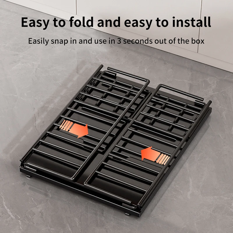 

Pull Out Cabinet Organizer Kitchen Storage Rack 2 Tier Storage Baskets No Drilling Sliding Shelf for Bathroom,Pantry,Under Sink