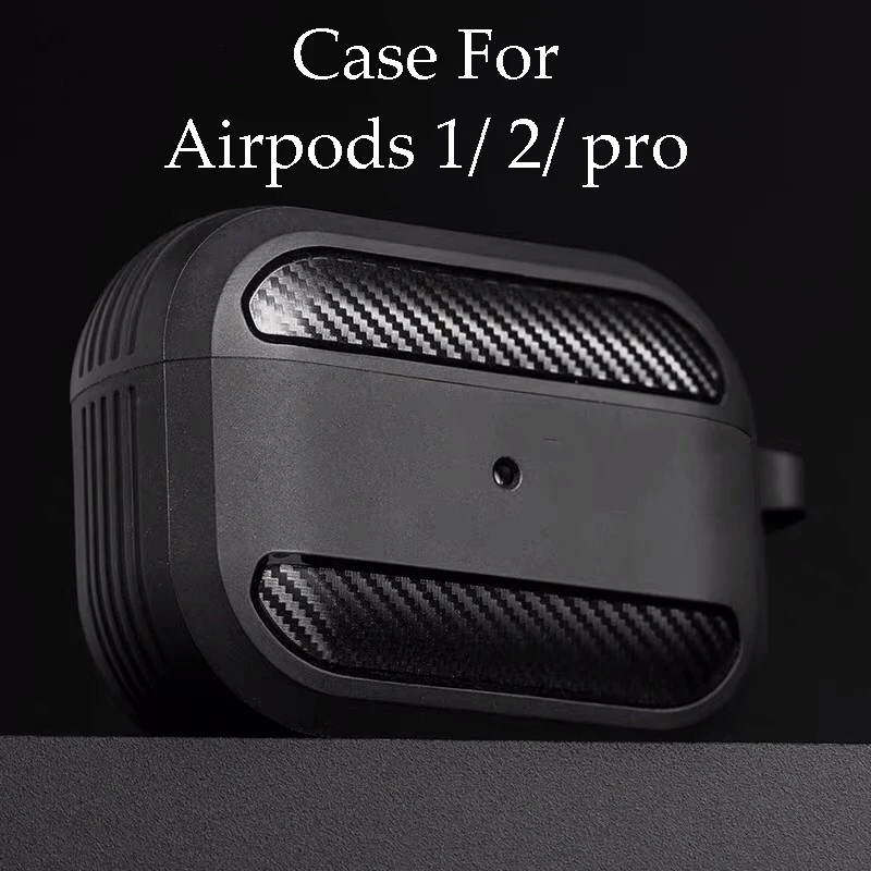 Чехол для Apple Airpods pro 2, аксессуары для наушников из мягкого силикона и углеродного волокна, Беспроводная Bluetooth-крышка для Airpods 2, 3