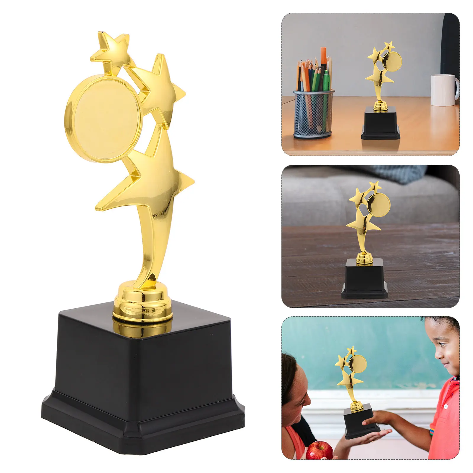 Star Trophy Golden Plastic Award Trophy Dance Singing Sports Competitions School Winner Rewards Party Celebration