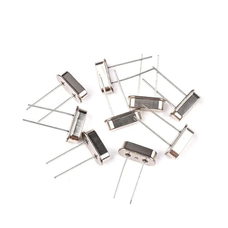 10PCS 4Mhz 6Mhz 8Mhz 12Mhz 16Mhz 20Mhz 24Mhz 32.768K 32.768K Quartz Crystal Resonator Passive Oscillator HC49S 8.000MHZ 11.0592M