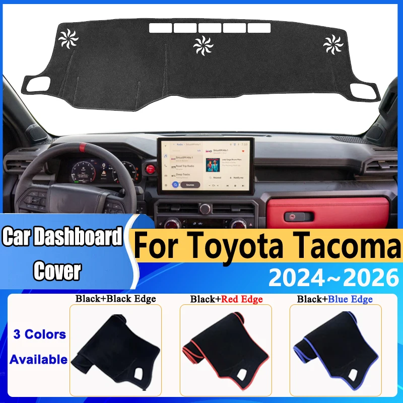 

Car Dashboard Cover Dash Mats for Toyota Tacoma N400 2024 2025 2026 Anti-slip Cushion Anti-UV Sunshield Pad Sticker Accessories