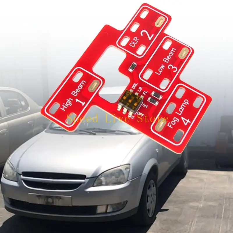 547C Enhanced Vehicle Lighting Module Offers Customizable Light Settings & Easy Setups Circuit Board for 2003-2007