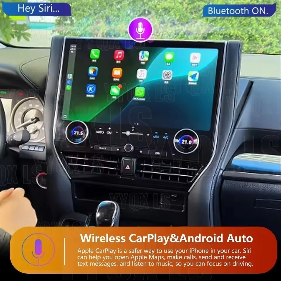 For Toyota Alphard 30 35 40 Series 2015-2021 Android Carplay Car Radio GPS Navigation Stereo Player Multimedia Tape Recorder