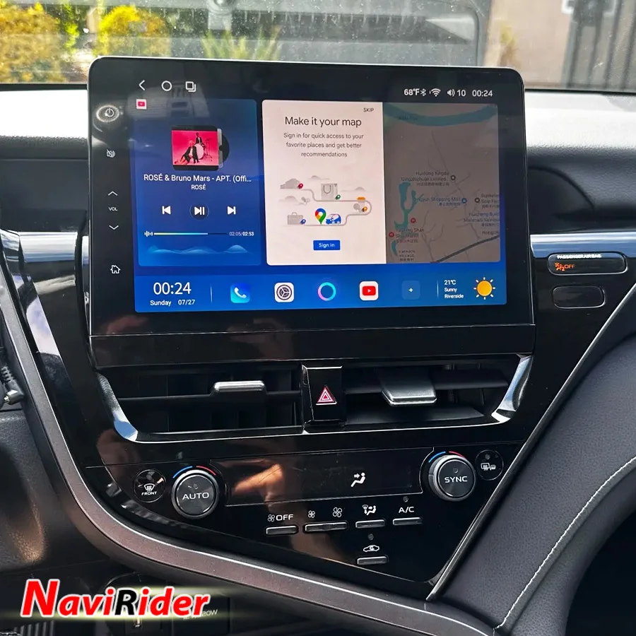 For Toyota Camry 2021-2024 Carplay Screen Car Radio Multimedia Video Player GPS Navigation Android Auto Stereo Head Unit 4G Wifi