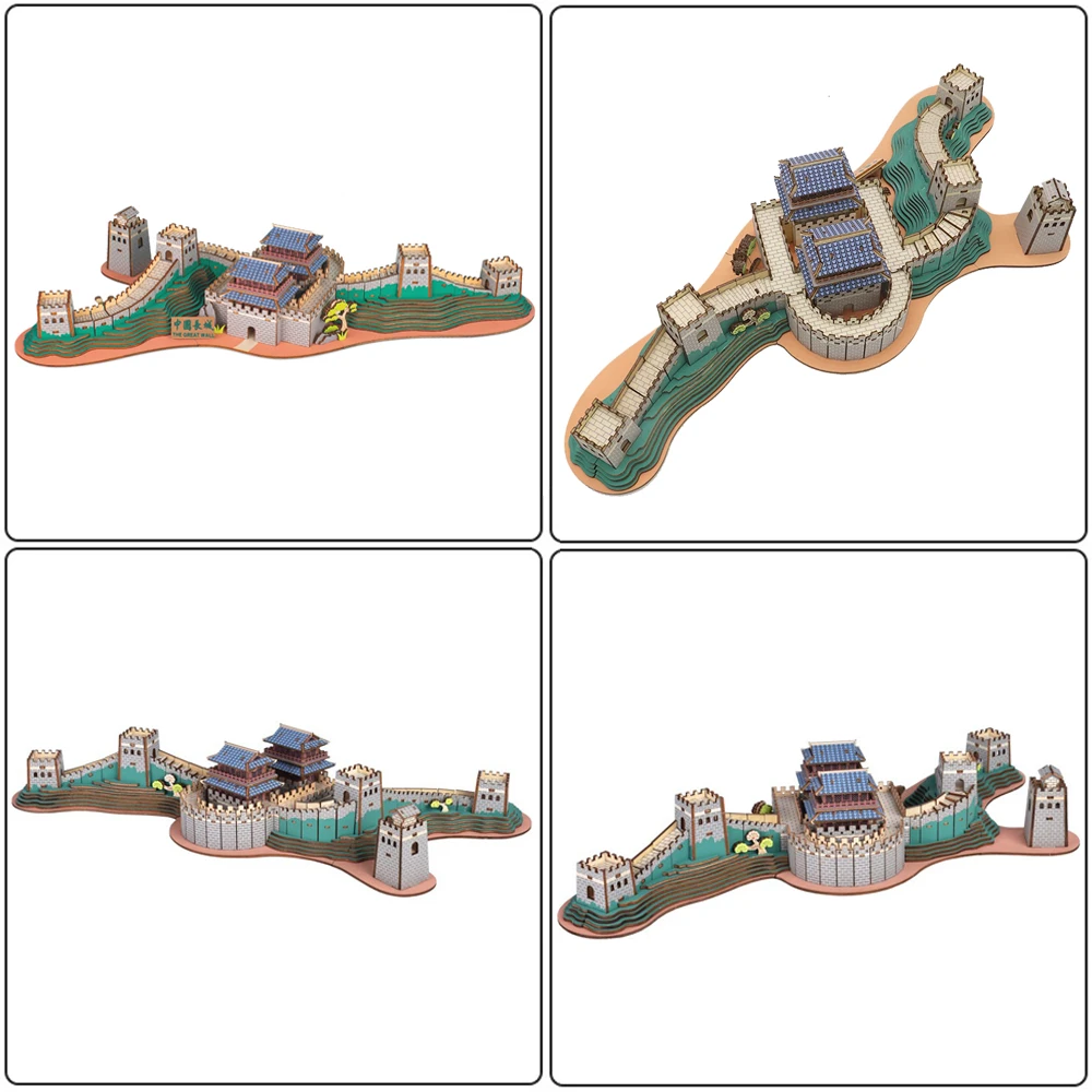 3D ปริศนาไม้สถาปัตยกรรมจีน Temple Of Heaven DIY ไม้จิ๊กซอว์อาคารของเล่นเด็กเด็กเกมของขวัญ