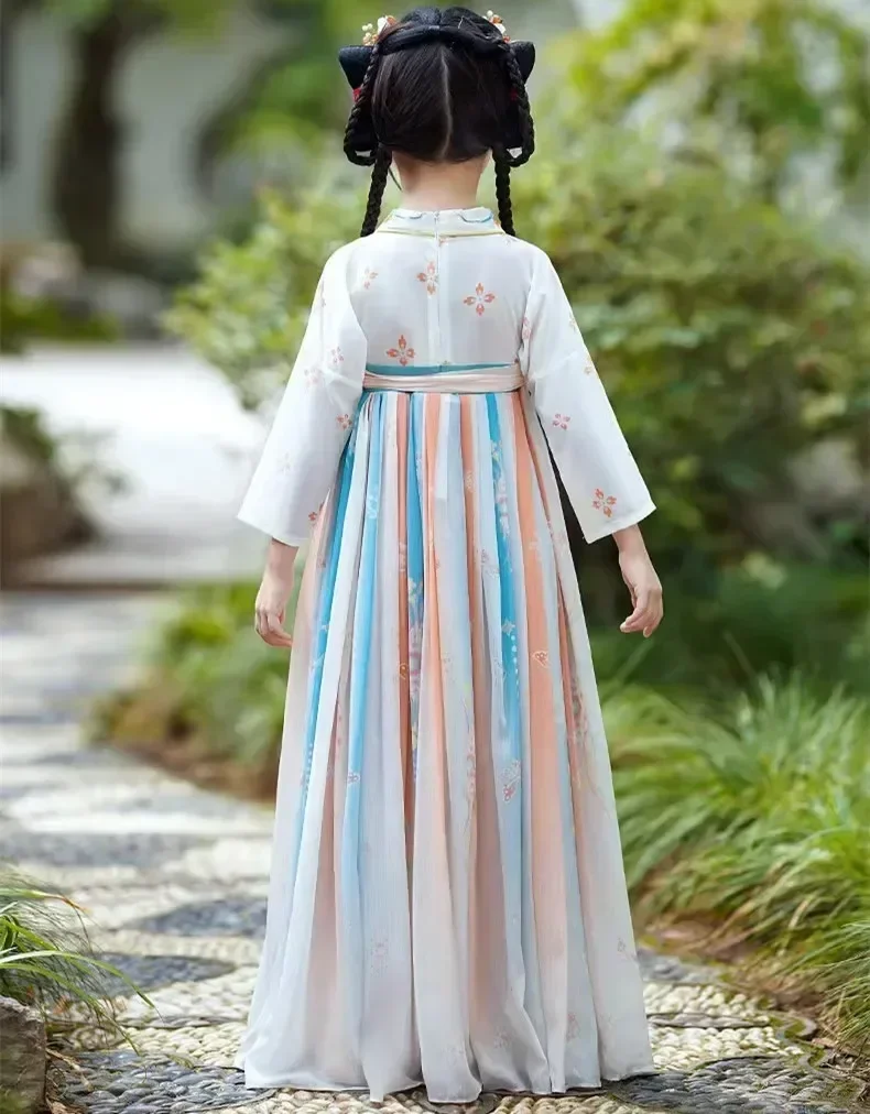 Födémgerenda cosplay Dohosodik hanfu ruhát Elárusítónő gyerekeknek ruhák gyerekek Első lépés Tündér dresses lányok Hagyományos chinesa Öltözés vestidos