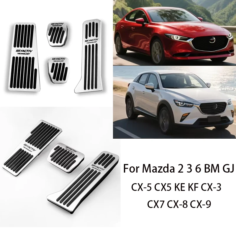 

Car Accelerator Footrest Pedal Brake Clutch Pad Accessories For Mazda 2 3 6 BM GJ CX-5 CX5 KE KF CX-3 CX7 CX-8 CX-9 Axela ATenza