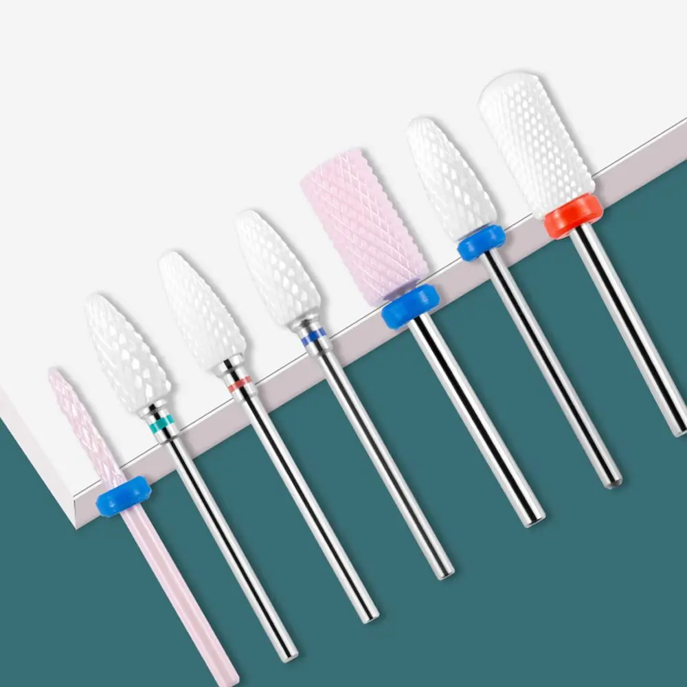 スクラブネイルファイルツール ネイルミリングカッターセット 電動グラインダーヘッド 研削ヘッド サンダーツール セラミックネイルドリルビット