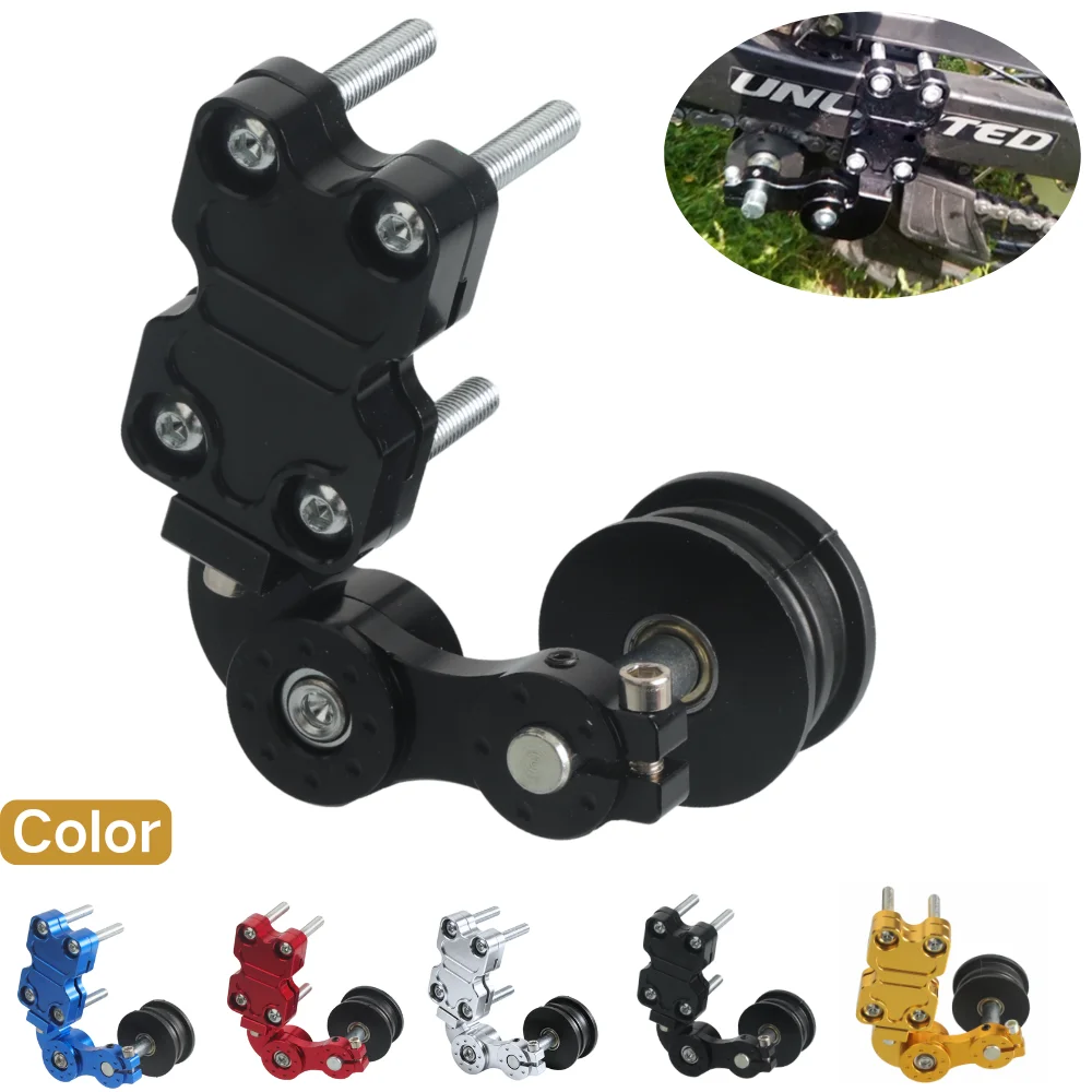 Motorcycle Universal Adjust Parts Chain Tensioner Roller Tightener Adjuster Wheel for Motorbike Motocross Chopper ATV