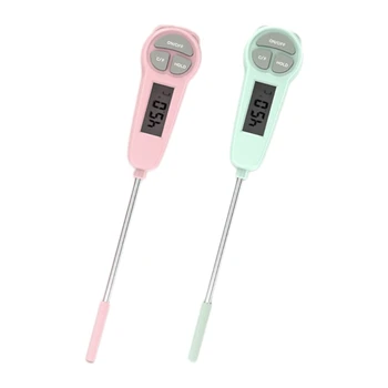 Termômetro para comida, banho bebê, fórmula água, termômetro digital, óleo carne, termômetro digital com tela lcd