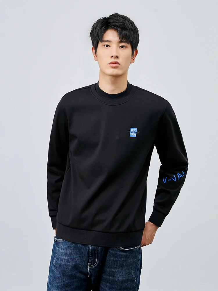 

Теплый вязаный свитер, модный повседневный пуловер с круглым вырезом, мужская зимняя одежда, удобный, из смесовой хлопковой ткани, городской стиль