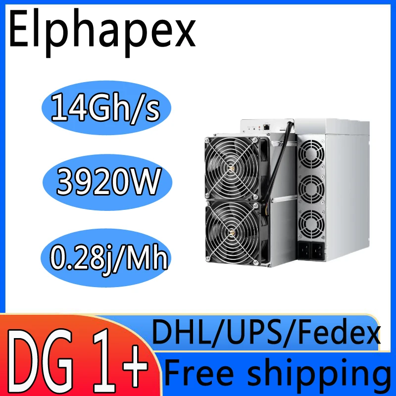 ElphaPex DG 1+ is an ASIC miner designed for Scrypt algorithm, specifically targeting DOGE Dogecoin and LTC Litecoin