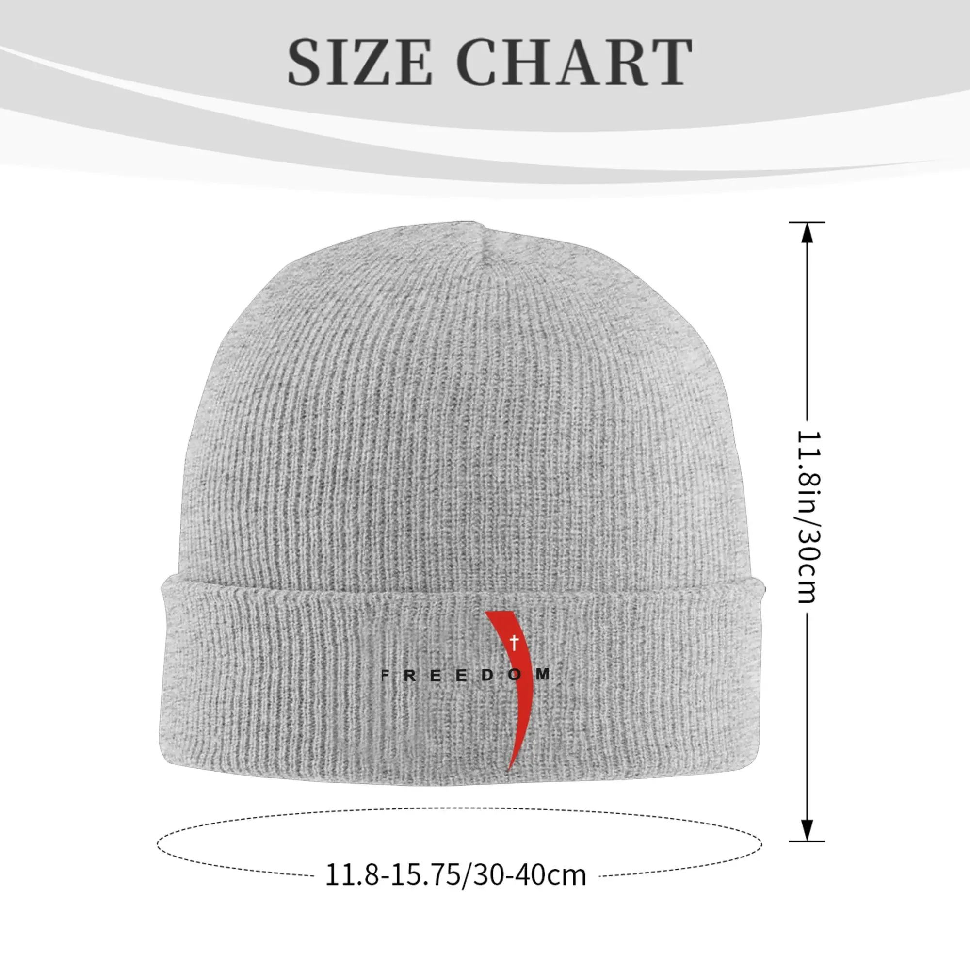 New Charlie Kirk Freedom remembrance emblem  Knitted Hat Women's Men's Beanie Winter Hat Acrylic  Crochet Melon Cap