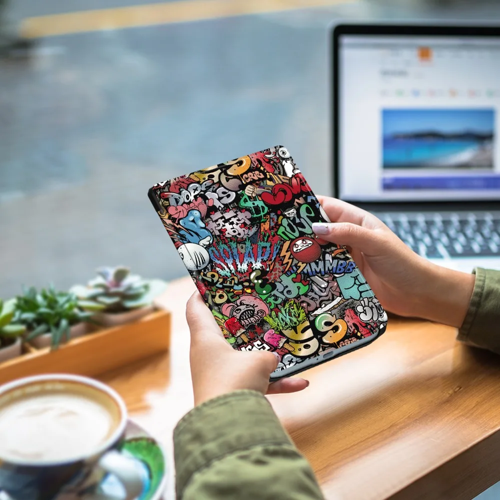 Etui z funkcją automatycznego usypiania/budzenia do PocketBook Verse Lite Pro Color Case PB619 PB634K3 PB634 PB629 6' EBook Slim Flip z tylną obudową z TPU — zdjęcie produktu 5