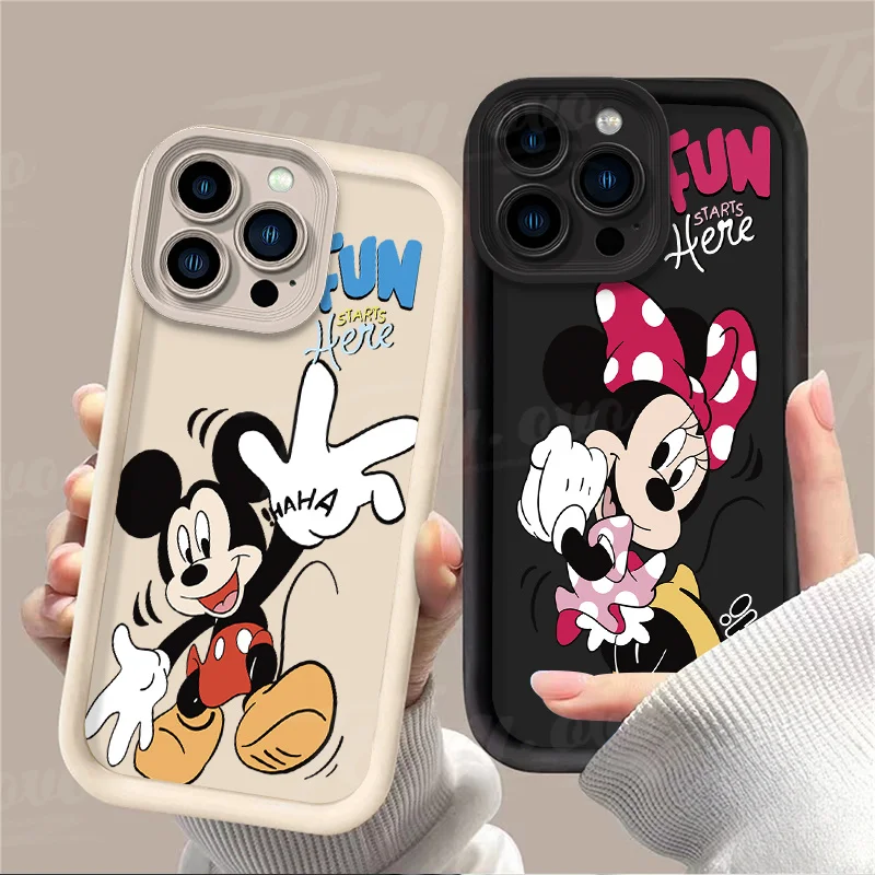 Disney Mickey Mouse Minnie Soft Phone Case for Xiaomi POCO X6 X5 X4 GT F3 F4 F5 M6 Pro X3 NFC Mi 13T 12T 11T 13 12 11 Lite 5G NE