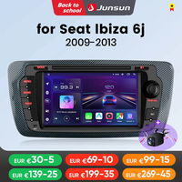Junsun Wireless CarPlay for Apple Android Auto Car Radio for Seat Ibiza 6j 2009 2010 2011-2013 GPS Multimedia Stereo TouchScreen