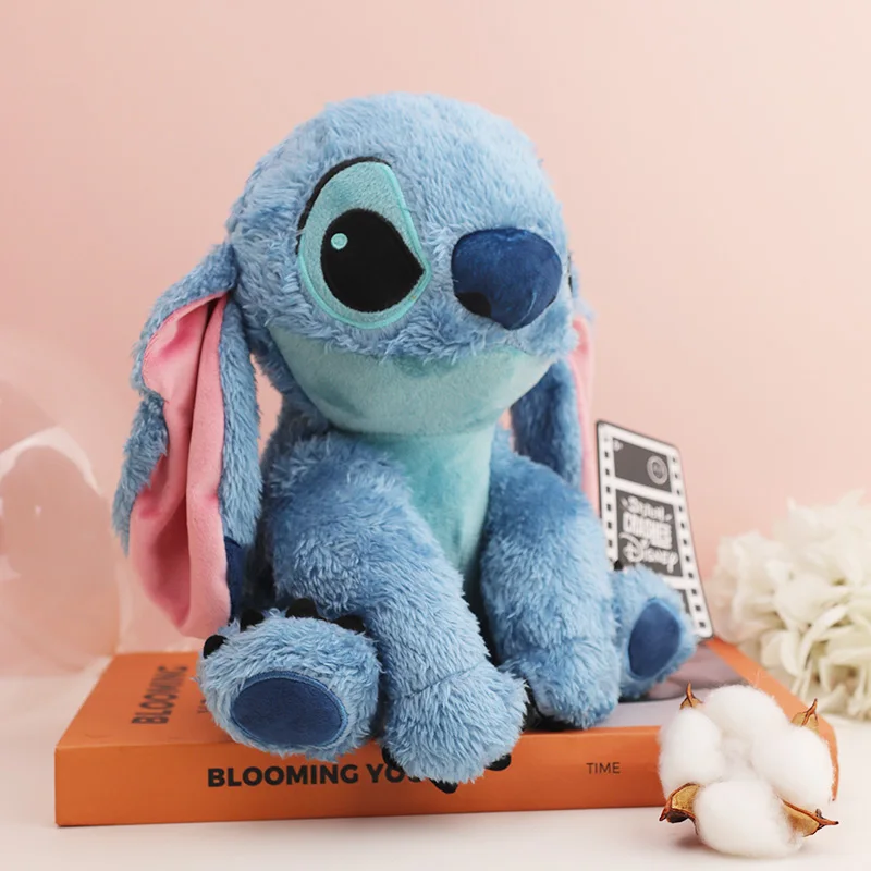 Disney-peluche de Lilo y Stitch para niños, juguete de Anime, cosas lindas, peluches Kawaii, regalo para niñas y niños, 24cm