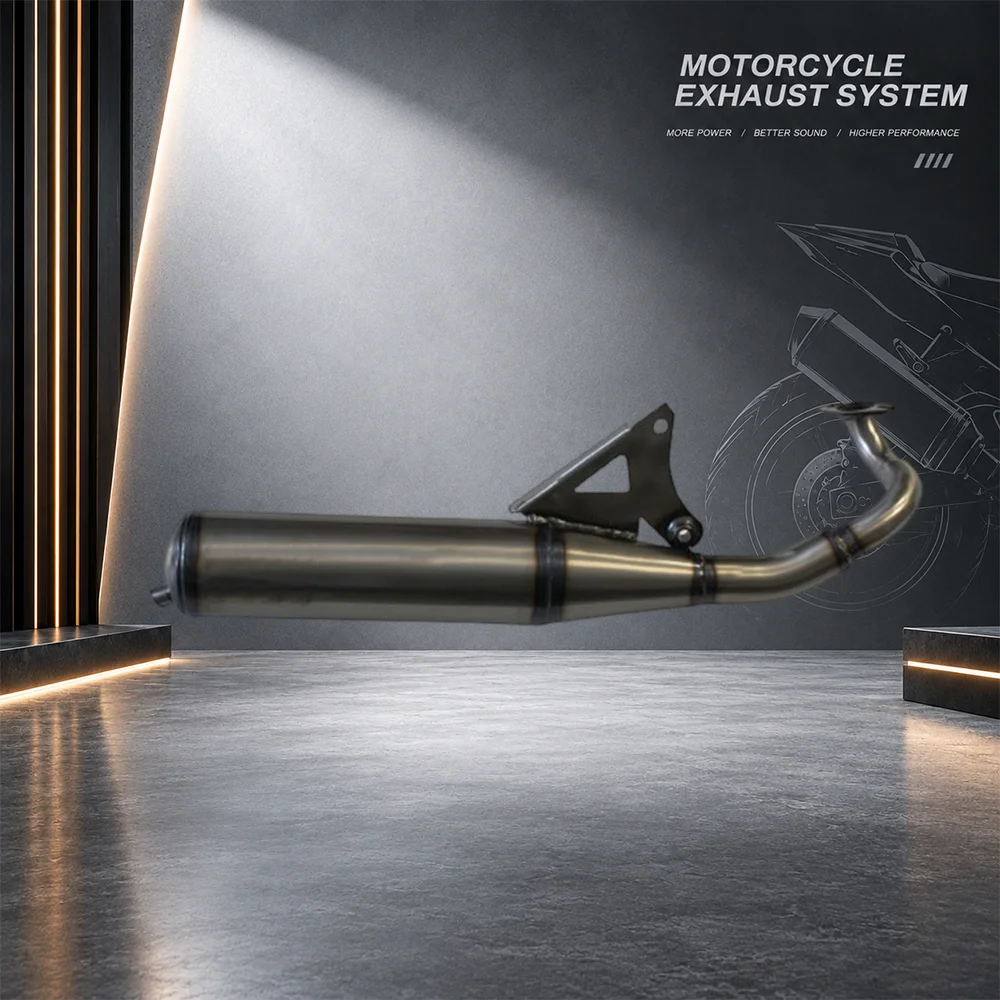 V8 Racing Full Exhaust System for Yamaha JOG 90 Performance Modified Motorcycle Deep Sound Exhaust Pipe