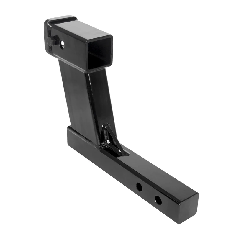 Solid tube single receiving head trailer square mouth seat, one turn two extension rod off-road trailer rogue square mouth tube