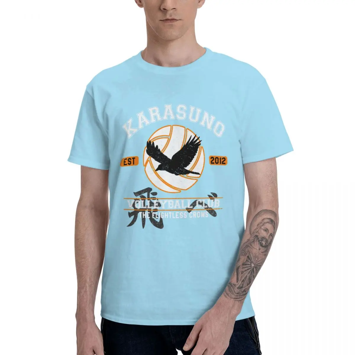 Fashion The Flightless Crows T Shirt Pure Cotton Crewneck Men T-Shirts Short Sleeve Oversized Casual Tee Clothes EU Size