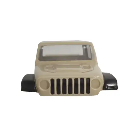 1/24 Skala JW Lexan PC Vit MINI Kaross PC kaross Beige Kaross för Axial SCX24 Jeep Wrangler 2019 Jeep 8 best sales axiella scx24-kroppar - №5