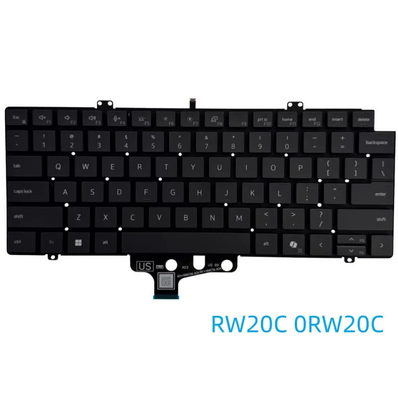Laptop Replaced Keyboard for Dell Pro 14 PC14250/PC14255 Pro 14 Plus PB14250/PB14255 Pro Max 14 MC14250 RW20C 0RW20C