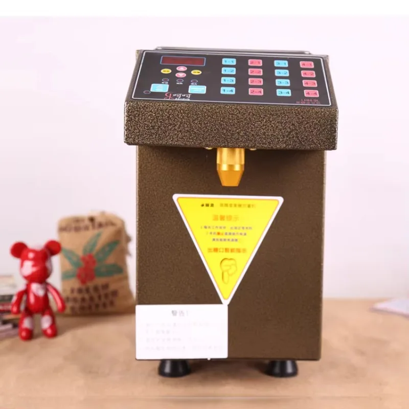 220V 9L Stainless Steel Syrup Quantitative Dispenser Machine Electric Sugar Fructose Dispensing Device For Bubble Tea Shop