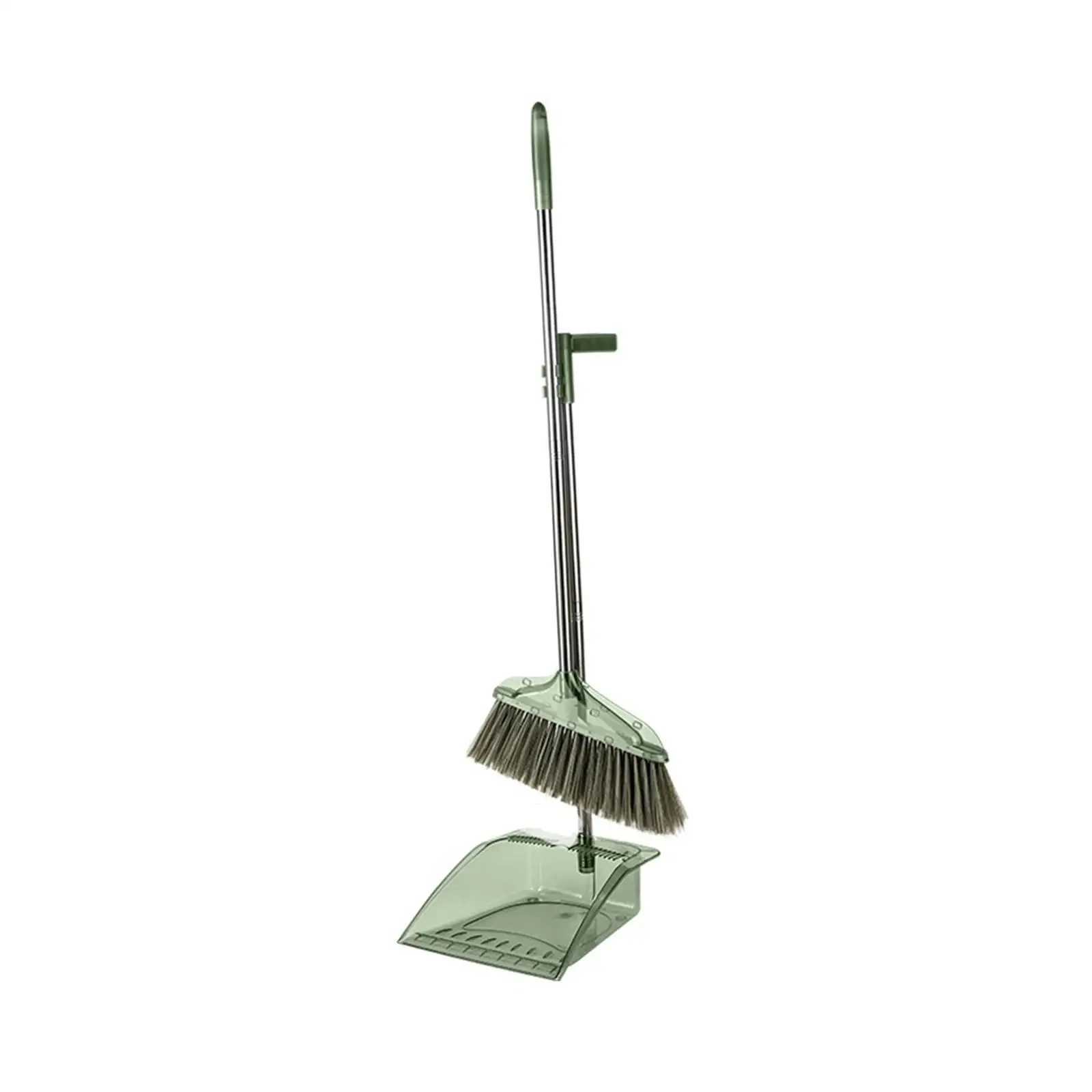 Broom and Dustpan Set Upright Standing Combo Set for Office Indoor