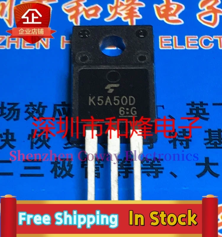 10PCS-30PCS  K5A50D TK5A50D  TO-220F 500V 5A    In Stock Fast Shipping