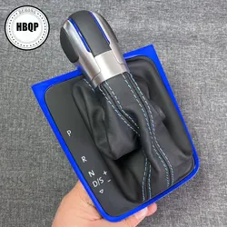 DSG Real Leather & BLACK Suede Gear Shift knob For GOLF 7 Car Accessories