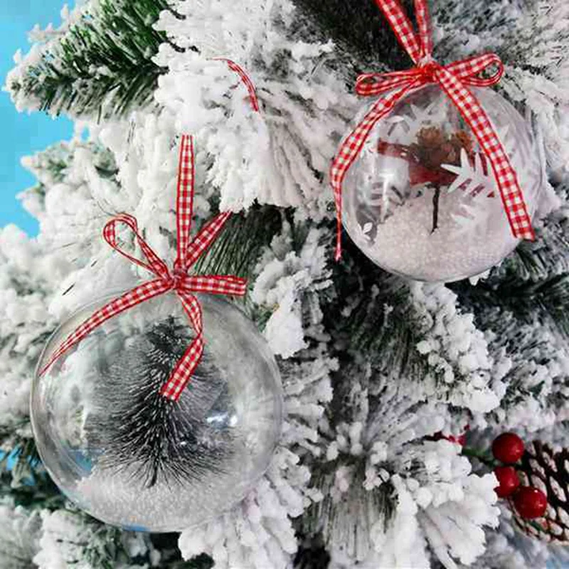 

Transparent hollow ball 30Pcs Plastic Hollow Ball Christmas Hollow Ball Decoration Ball Window Transparent