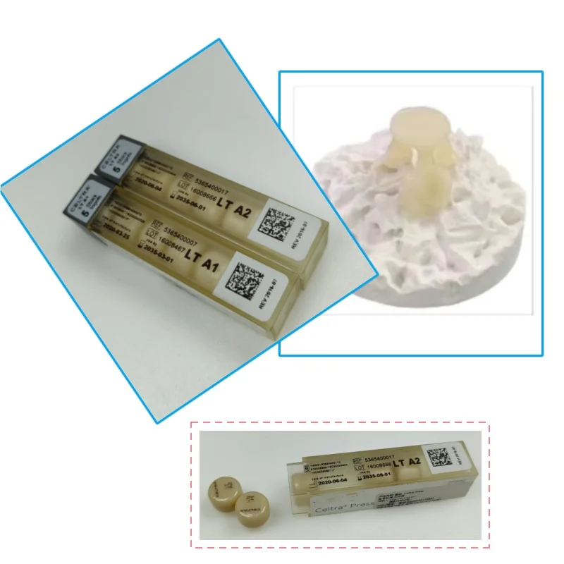 

5Pcs/Box Dental Sirona Celtra Press Ingots HT/LT Dental Glass Ceramic ZLS Zirconia-Reinforced Lithium Silicate