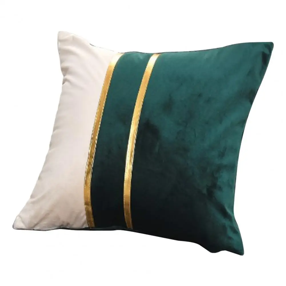 Soft Comfortable Pillowcase for Sofa or Bed Soft Plush Pillow Case with Hidden Zipper for Home Decor Stylish Two-color for Room