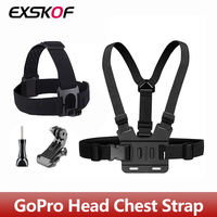 Chest Harness Mount Head Belt Strap For GoPro Hero 13 12 11 10 9 8 7 6 5 SJCAM SJ4000 DJI OSMO Action 5 4 3 2 Camera Accessories