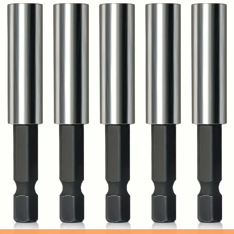 WEELEE 1/4 Inch Magnetic Extended Screwdriver Head Holder Set with Hexagonal Handle Adapter for Drill and Screwdriver Heads