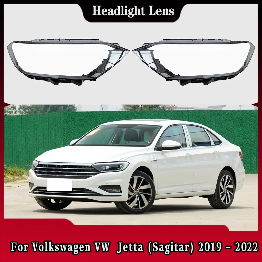 

For Volkswagen VW Jetta (Sagitar) 2019 2020 2021 2022 Front Headlight Cover Shade Lampshade Lens Headlamp Shell Plexiglass